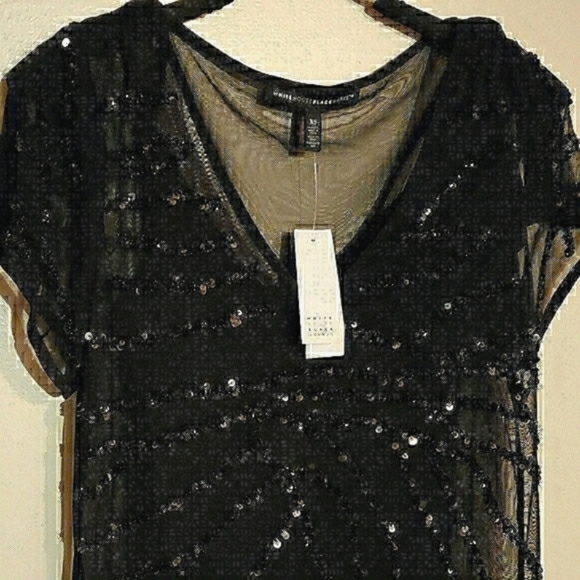 New Banana Republic Split Sleeve Sequin Tunic with Camisole - Picture 7 of 12